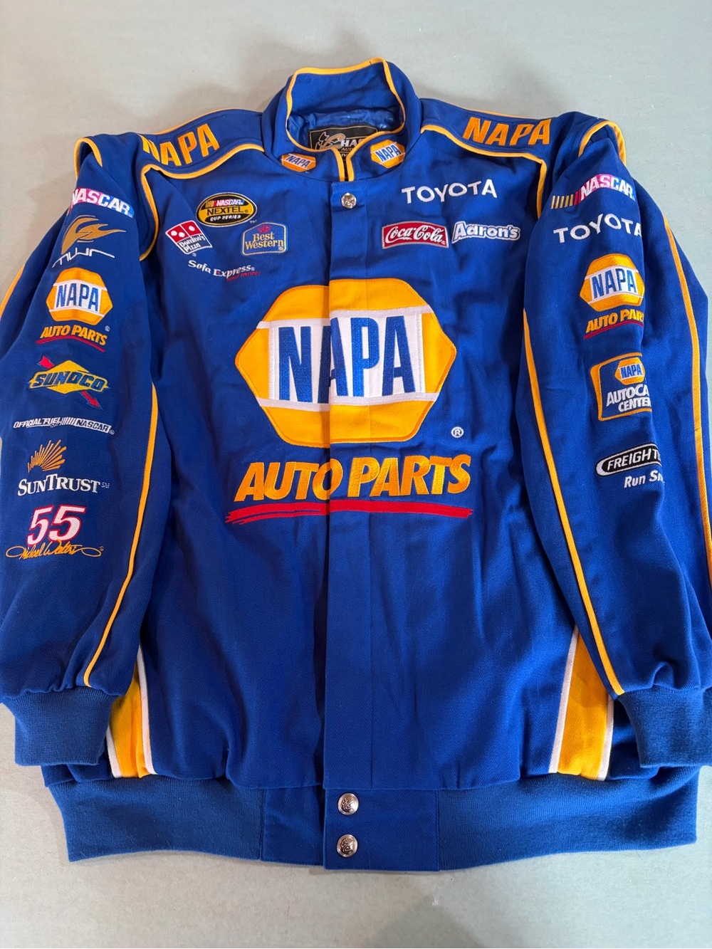 Vintage Chase Authentic’s Michael Waltrip NASCAR NAPA Auto Parts Jacket XL